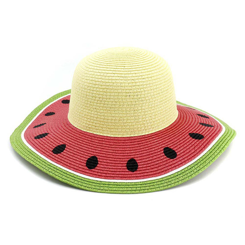 Ieftin Funny Print Watermelon Floppy Palarie de soare