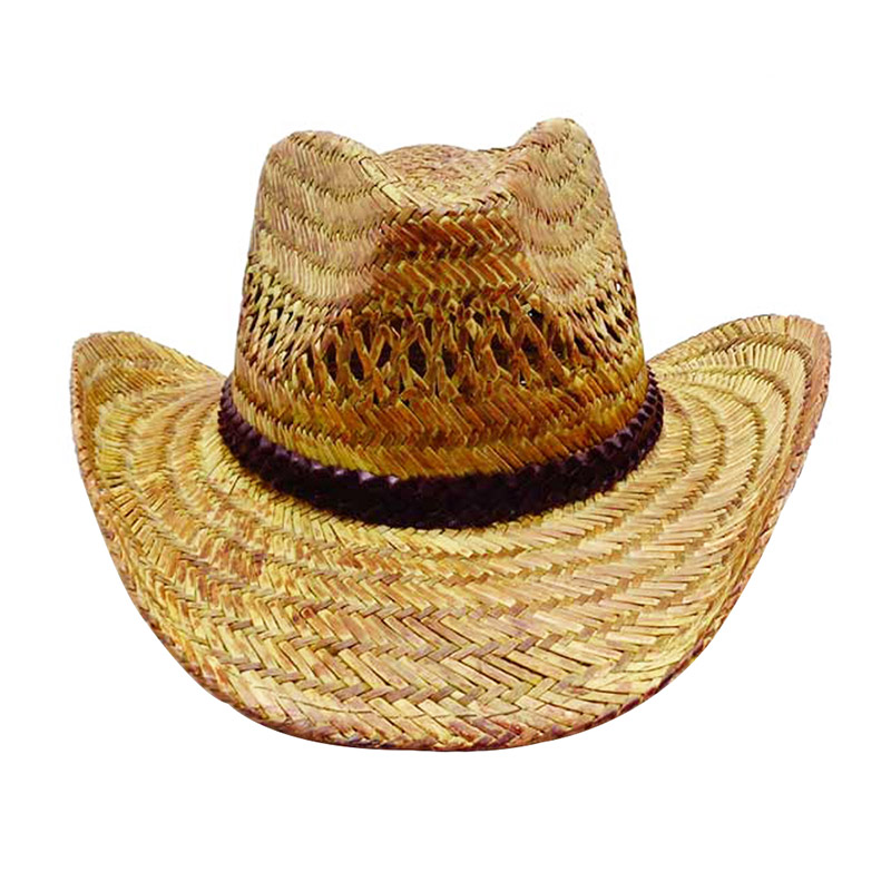 Pălărie de cowboy pentru bărbați Hollow Straw